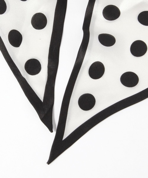 GLOBAL WORK（グローバルワーク）の「シルクタイスカーフ/587220（その他ヘアアクセサリー・レディース・ホワイト系その他2/ベージュ/ホワイト・FREE）」の8枚目の写真