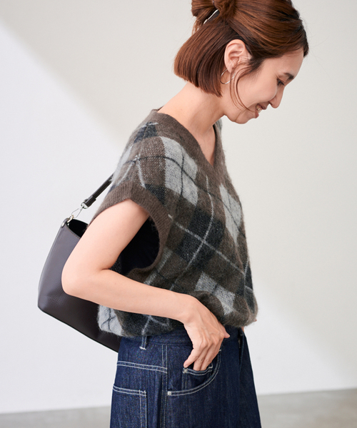 NOAH アーガイルベスト NOAH アーガイルベスト NOAH アーガイル柄 ニットベスト