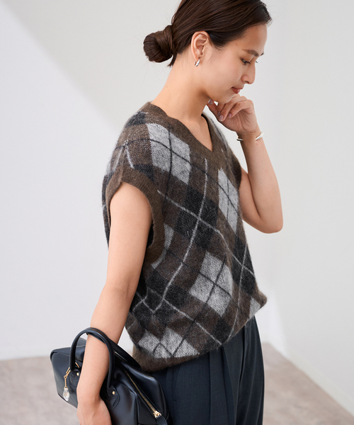 アーガイルベスト（ベスト）｜FRAMeWORK（フレームワーク）の