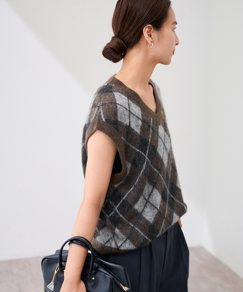 セール】アーガイルベスト（ベスト）｜FRAMeWORK（フレームワーク）の