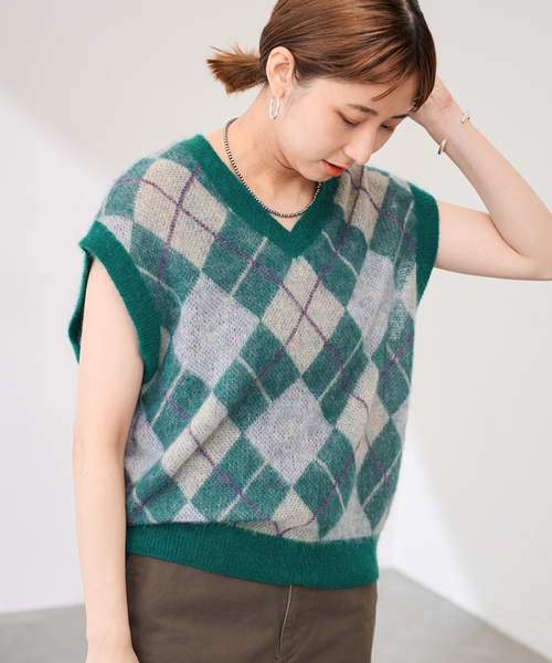 アーガイルベスト（ベスト）｜FRAMeWORK（フレームワーク）の