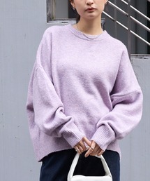 ニット/セーター（パープル/紫色系・ウール・ニット