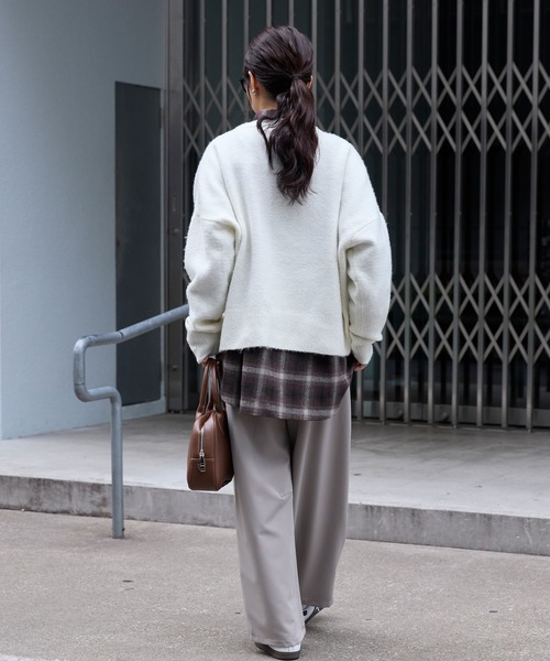 お値下げ！nowos オーバーサイズミックスニット2019AW お値下げ！nowos オーバーサイズミックスニット2019AW - メルカリ