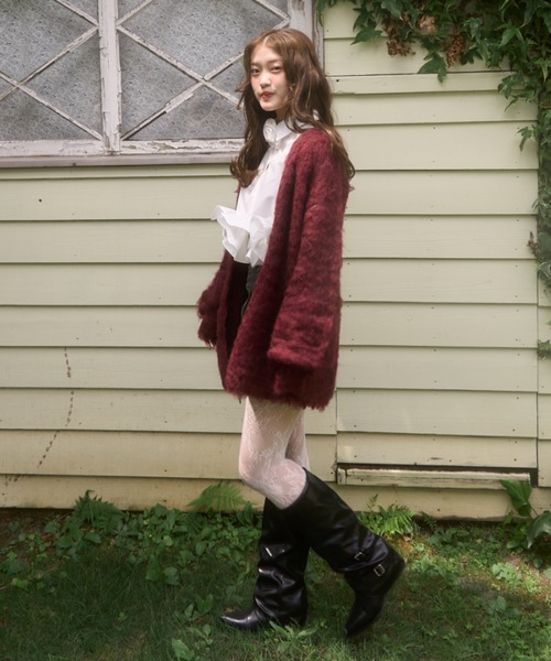 mellowneon（メロウネオン）の「ローズチョーカーフリルシャツブラウス（シャツ/ブラウス・レディース・ホワイト/ブルー・FREE）」の15枚目の写真