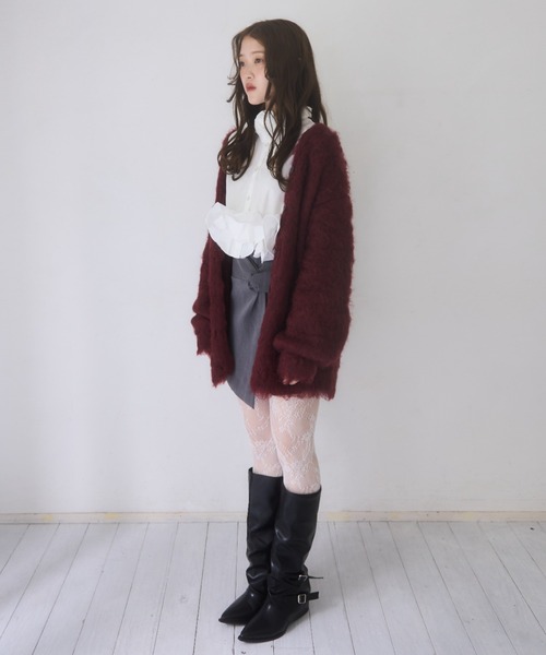 mellowneon（メロウネオン）の「ローズチョーカーフリルシャツブラウス（シャツ/ブラウス・レディース・ホワイト/ブルー・FREE）」の17枚目の写真