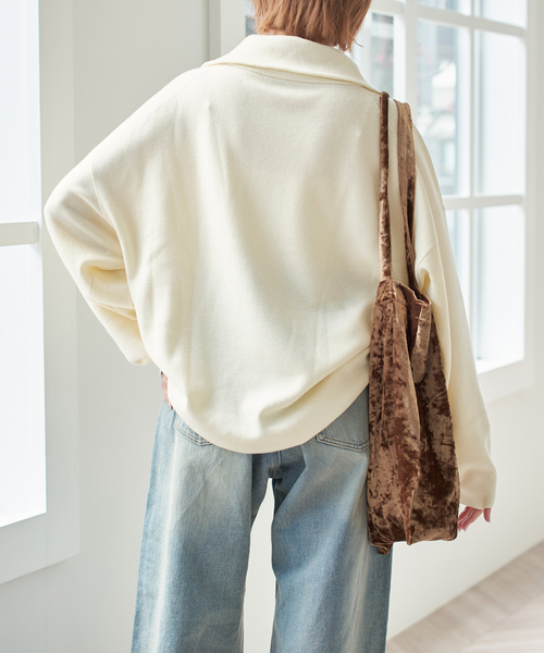 セール】ミラノリブハーフジッププルオーバー（ニット/セーター