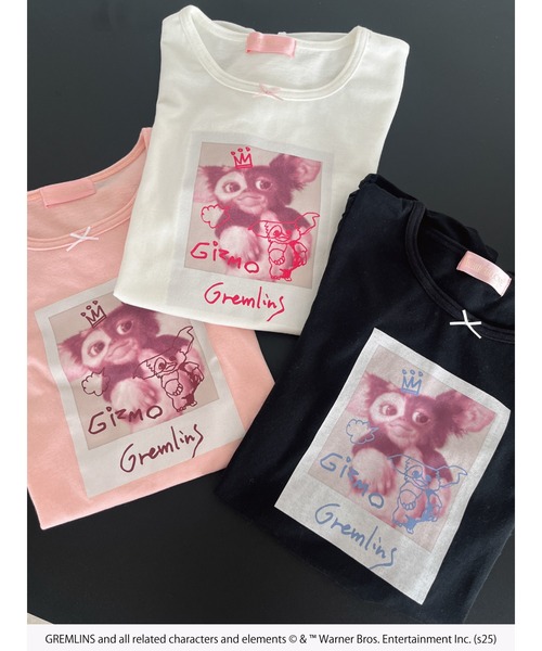 MORE self LOVE(モアセルフラブ)の「【GREMLINS】フォトTEE(Tシャツ/カットソー・レディース・ピンク/ホワイト/ブラック・FREE)」の2枚目の写真