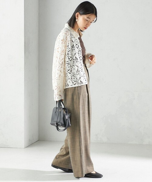 jos⁎✴︎様 セール】〈手洗い可能〉シャンブレー ポケット デザイン ワイド パンツ