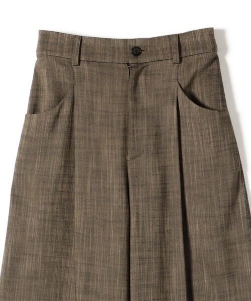 jos⁎✴︎様 セール】〈手洗い可能〉シャンブレー ポケット デザイン ワイド パンツ