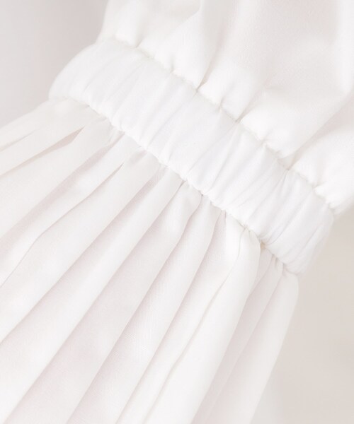 THE SHOP TK （ザ ショップ ティーケー ）の「袖プリーツ&バックシャーリングシャツ【体型カバー/洗える】（シャツ/ブラウス・レディース・スミクロ/オフホワイト/ライトブルー・12/13）」の14枚目の写真