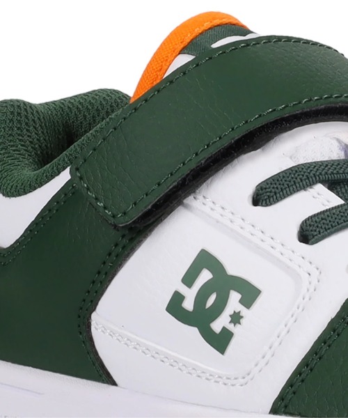 DC SHOES（ディーシーシューズ）の「MANTECA 4 V SN/DCキッズベルクロ付きスニーカー（スニーカー・キッズ・ホワイト×グリーン/ホワイト×グレー・20cm/19cm/18cm/17cm/21cm/25cm/24cm/23cm/22cm）」の7枚目の写真