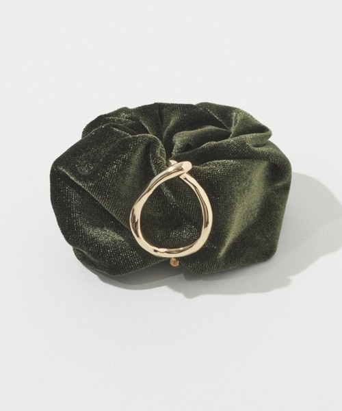 GOLDY（ゴールディ）の「【GOLDY】ベロア メタル ポニー フック 6251003（その他ヘアアクセサリー・レディース・ネイビー/ブラウン/グリーン/ブラック・FREE）」の7枚目の写真