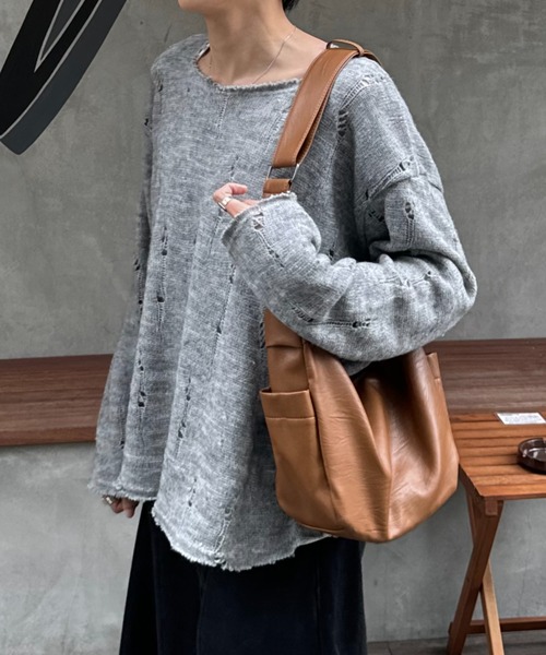 Theater code(シアターコード)の「【30%OFF】Theater code × 6hourssleep Faux Leather Shoulder Bag/フェイクレザーショルダーバッグ/brown 2026年春夏(ショルダーバッグ・メンズ・ブラウン・FREE)」の1枚目の写真