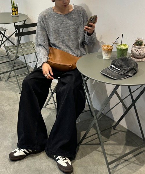 Theater code(シアターコード)の「【30%OFF】Theater code × 6hourssleep Faux Leather Shoulder Bag/フェイクレザーショルダーバッグ/brown 2026年春夏(ショルダーバッグ・メンズ・ブラウン・FREE)」の5枚目の写真
