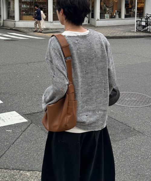 Theater code(シアターコード)の「【30%OFF】Theater code × 6hourssleep Faux Leather Shoulder Bag/フェイクレザーショルダーバッグ/brown 2026年春夏(ショルダーバッグ・メンズ・ブラウン・FREE)」の15枚目の写真