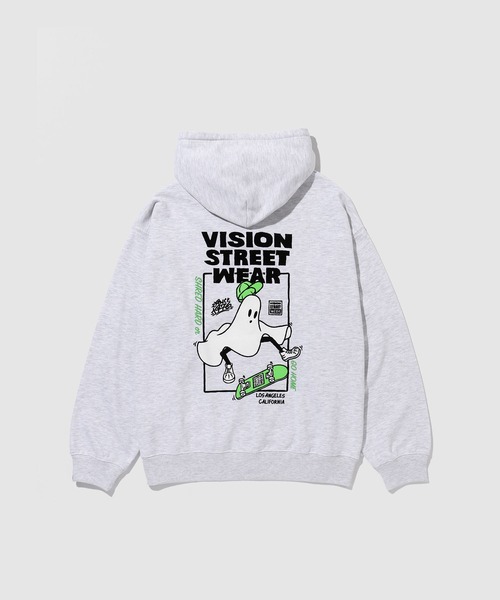 セール】VISION STREET WEAR ゴーストZIPパーカー【ユニセックス
