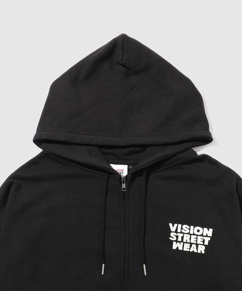 VISION STREET WEAR（ヴィジョンストリートウェア）の「VISION STREET WEAR　ゴーストZIPパーカー【ユニセックス】（パーカー・メンズ・ブラック/グレー・M/L/XL）」の4枚目の写真