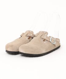 BIRKENSTOCK（ビルケンシュトック）の「ビルケンシュトック 1030418 BOSTON Rivet LEVE Taupe [Narrow]/ボストン リベット スエードトープ（サンダル・メンズ）」