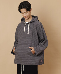 Acy チェック柄 アノラックジャケット Acy チェック柄 アノラックジャケット Heisei Logo Check Cotton