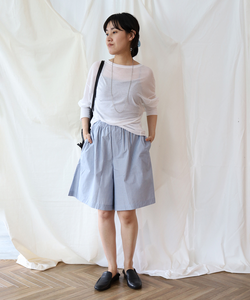 EMILY WEEK(エミリーウィーク)の「コットンシアールーズプルオーバー(Tシャツ/カットソー・レディース・ホワイト/ブラウン/ピンク・FREE)」の13枚目の写真
