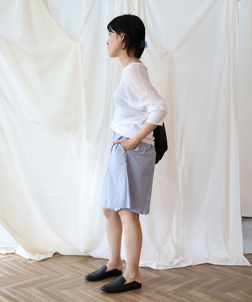 EMILY WEEK(エミリーウィーク)の「コットンシアールーズプルオーバー(Tシャツ/カットソー・レディース・ホワイト/ブラウン/ピンク・FREE)」の12枚目の写真