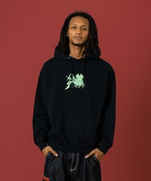 XLARGE | FLUORESCENT EMBROIDERED HOODED SWEATSHIRT(パーカー)