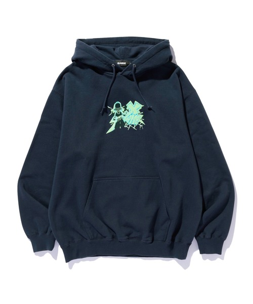 XLARGE（エクストララージ）の「FLUORESCENT EMBROIDERED HOODED SWEATSHIRT（パーカー・メンズ・ブラック/オフホワイト/ネイビー・S/M/L/XL）」の15枚目の写真