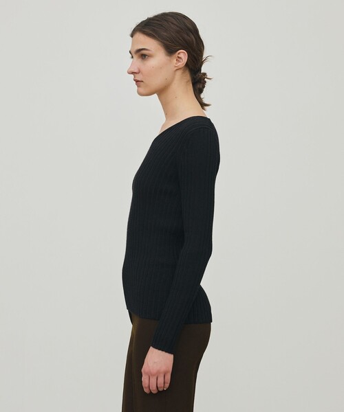 ウールリブ Vネックプルオーバー（ニット/セーター）｜DES PRES（デ