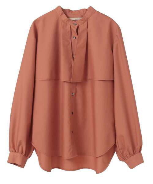 MELROSE claire(メルローズ クレール)の「【エステルモダールブロードケープシャツブラウス】(シャツ/ブラウス・レディース・テラコッタ/ネイビー/ライトベージュ・FREE)」の8枚目の写真