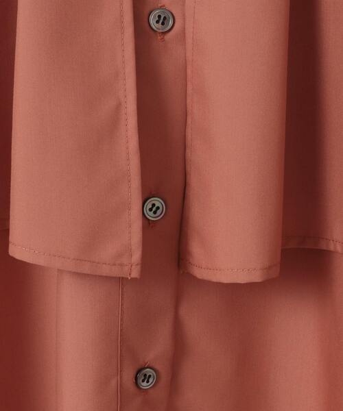 MELROSE claire(メルローズ クレール)の「【エステルモダールブロードケープシャツブラウス】(シャツ/ブラウス・レディース・テラコッタ/ネイビー/ライトベージュ・FREE)」の13枚目の写真