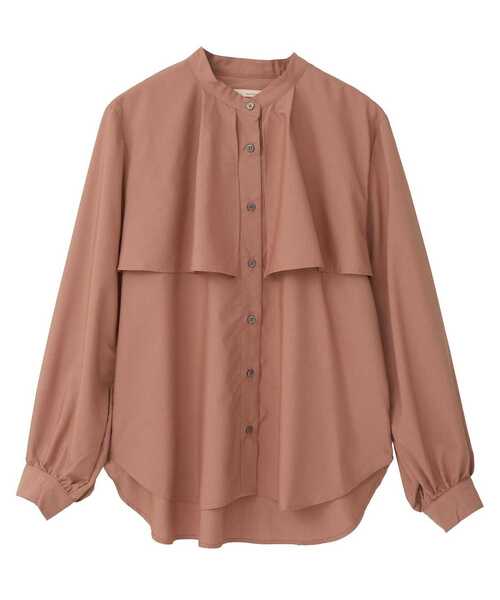 MELROSE claire(メルローズ クレール)の「【エステルモダールブロードケープシャツブラウス】(シャツ/ブラウス・レディース・テラコッタ/ネイビー/ライトベージュ・FREE)」の14枚目の写真