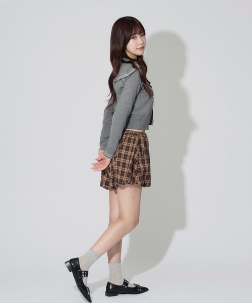 ALLuRing ChaRm(アリュリングチャーム)の「Sailor Collar Line Knit / セーラーカラーラインニット(ニット/セーター・レディース・ホワイト/グレー/ネイビー・FREE)」の19枚目の写真
