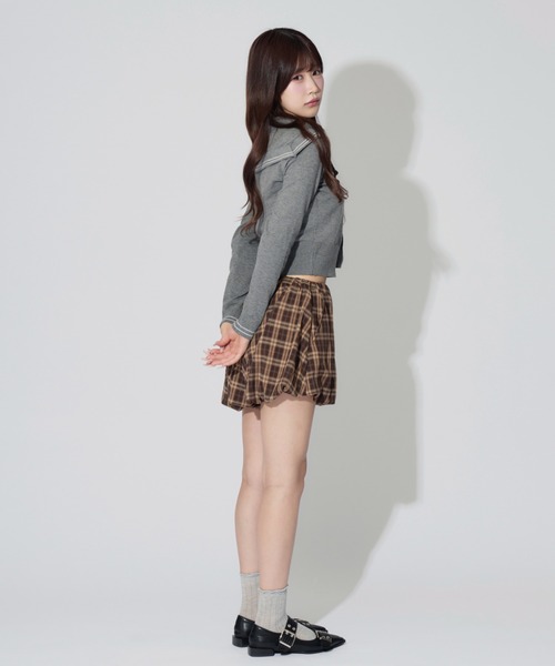 ALLuRing ChaRm(アリュリングチャーム)の「Sailor Collar Line Knit / セーラーカラーラインニット(ニット/セーター・レディース・ホワイト/グレー/ネイビー・FREE)」の20枚目の写真