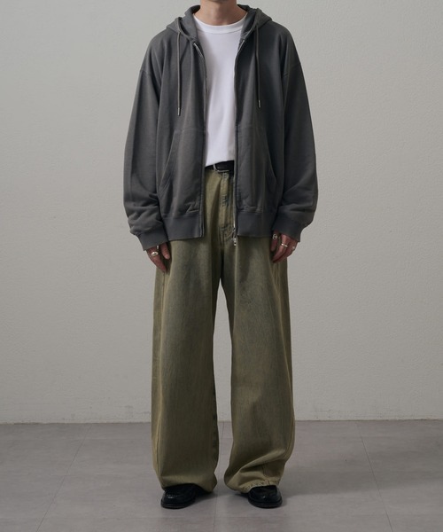 Lui's（ルイス）の「<Lui's ONE>スノーウォッシュスウェットダブルZIPパーカー（パーカー・レディース・ブラック/チャコールグレー・S/M）」の22枚目の写真