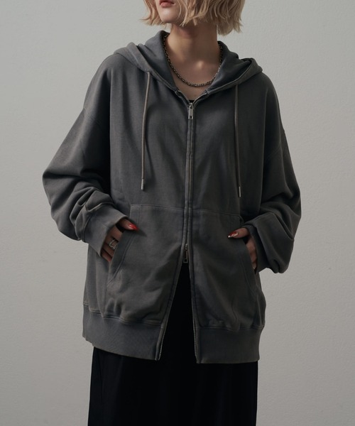 Lui's ONE>スノーウォッシュスウェットダブルZIPパーカー