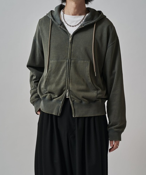 Lui's ONE>スノーウォッシュスウェットダブルZIPパーカー（パーカー