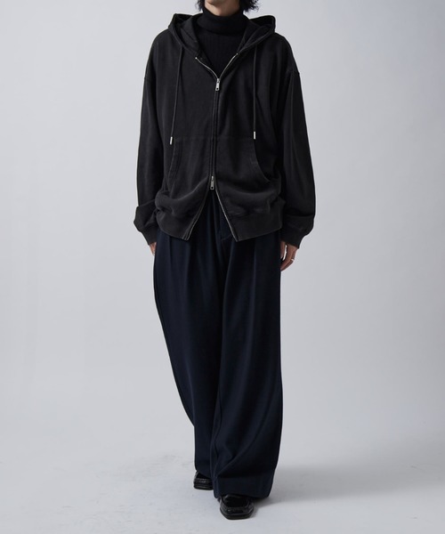 セール】<Lui's ONE>スノーウォッシュスウェットダブルZIPパーカー