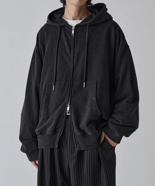 セール】<Lui's ONE>スノーウォッシュスウェットダブルZIPパーカー