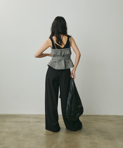 Lunea（ルネア）の「ワンハンドルラウンドトートバッグ（トートバッグ・レディース・アイボリー/ブラック/ブラウン/キャメル・FREE）」の12枚目の写真