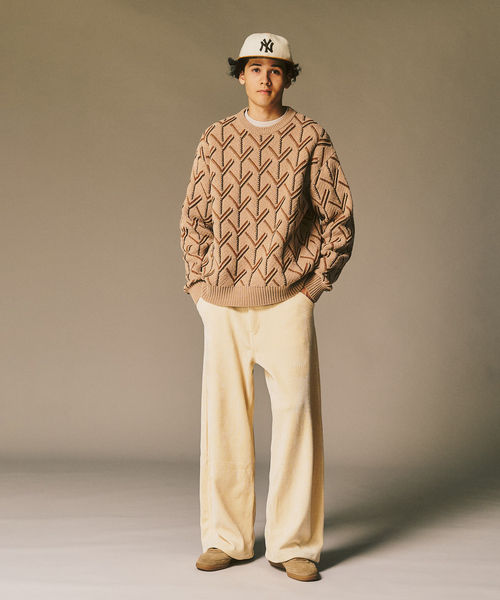 417 EDIFICE（フォーワンセブンエディフィス）の「メランジコーデュロイ カーブレッグパンツ（その他パンツ・メンズ・ブラック/ブラウン/ホワイト/ブルー・LARGE/MEDIUM）」の11枚目の写真