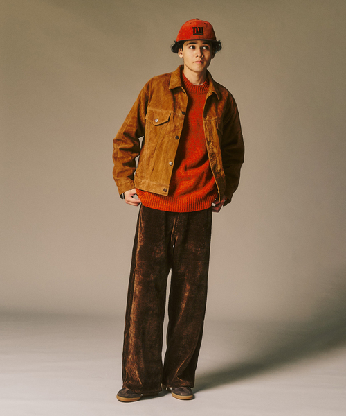 417 EDIFICE（フォーワンセブンエディフィス）の「メランジコーデュロイ カーブレッグパンツ（その他パンツ・メンズ・ブラック/ブラウン/ホワイト/ブルー・LARGE/MEDIUM）」の10枚目の写真