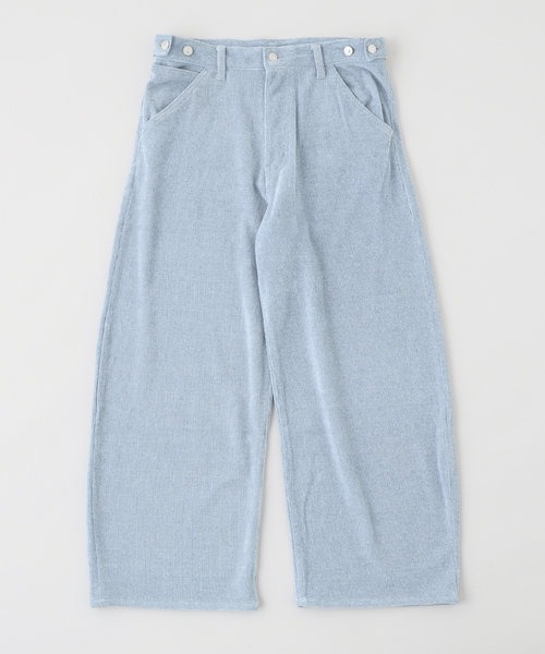 417 EDIFICE（フォーワンセブンエディフィス）の「メランジコーデュロイ カーブレッグパンツ（その他パンツ・メンズ・ブラック/ブラウン/ホワイト/ブルー・LARGE/MEDIUM）」の5枚目の写真