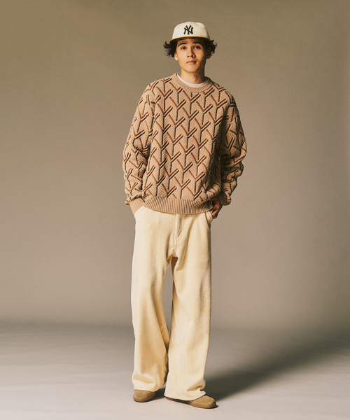 417 EDIFICE（フォーワンセブンエディフィス）の「メランジコーデュロイ カーブレッグパンツ（その他パンツ・メンズ・ブラック/ブラウン/ホワイト/ブルー・LARGE/MEDIUM）」の22枚目の写真