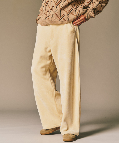 417 EDIFICE（フォーワンセブンエディフィス）の「メランジコーデュロイ カーブレッグパンツ（その他パンツ・メンズ・ブラック/ブラウン/ホワイト/ブルー・LARGE/MEDIUM）」の19枚目の写真