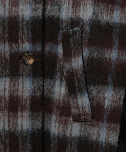 3.3 Field Trip （3.3フィールドトリップ）の「3.3 Field Trip／チェックミドルコート（チェスターコート・レディース・ブルー/オレンジ・FREE）」の9枚目の写真