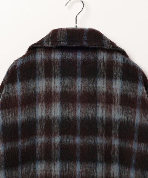 3.3 Field Trip （3.3フィールドトリップ）の「3.3 Field Trip／チェックミドルコート（チェスターコート・レディース・ブルー/オレンジ・FREE）」の8枚目の写真