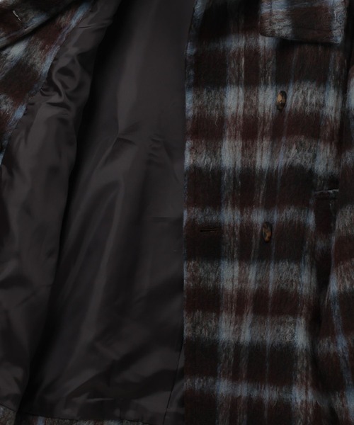 3.3 Field Trip （3.3フィールドトリップ）の「3.3 Field Trip／チェックミドルコート（チェスターコート・レディース・ブルー/オレンジ・FREE）」の13枚目の写真