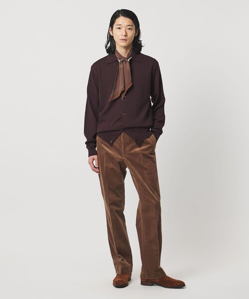 UNITED ARROWS(ユナイテッドアローズ)の「YAMAGATA ミドルゲージ ポロカーディガン(カーディガン/ボレロ・メンズ・ワイン/ネイビー・S/XL/M/L)」の15枚目の写真