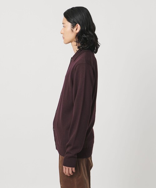 UNITED ARROWS(ユナイテッドアローズ)の「YAMAGATA ミドルゲージ ポロカーディガン(カーディガン/ボレロ・メンズ・ワイン/ネイビー・S/XL/M/L)」の18枚目の写真