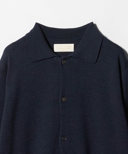 UNITED ARROWS(ユナイテッドアローズ)の「YAMAGATA ミドルゲージ ポロカーディガン(カーディガン/ボレロ・メンズ・ワイン/ネイビー・S/XL/M/L)」の5枚目の写真